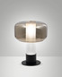 Preview: Fabas Luce Tischleuchte Flick E14 dimmbar Gold Metall Glas Ø22cm