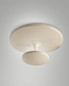 Preview: Fabas Luce LED Deckenleuchte Conrad 36W dimmbar 3000K warmweiss Sandfarben Metall Ø50cm