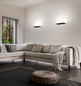 Preview: Fabas Luce LED Wandleuchte Guia 36W 3000K warmweiss Schwarz Metall 32x13cm