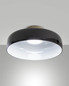 Preview: Fabas Luce LED Deckenleuchte Lunar 26W dimmbar 2700/3000/4000K CCT warm-/neutralweiss Schwarz Metall Glas Ø42cm