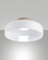 Preview: Fabas Luce LED Deckenleuchte Lunar 26W dimmbar 2700/3000/4000K CCT warm-/neutralweiss Weiß Metall Glas Ø42cm