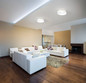 Preview: Fabas Luce LED Deckenleuchte Lunar 26W dimmbar 2700/3000/4000K CCT warm-/neutralweiss Weiß Metall Glas Ø42cm