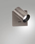 Preview: Fabas Luce Wandstrahler Flores GU10 Schwarzchrome Alu-Druckguss 10cm