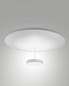 Preview: Fabas Luce LED Deckenleuchte Yuko 40W dimmbar 3000K warmweiss Weiß Metall Ø60cm