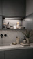 Preview: Fabas Luce LED Unterbauleuchte Riva 2W dimmbar 3000/4000/5700K CCT warm-/neutral-/tageslichtweiss Weiß Metall 40x4cm