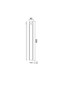 Preview: Fabas Luce LED Unterbauleuchte Riva 2W dimmbar 3000/4000/5700K CCT warm-/neutral-/tageslichtweiss Weiß Metall 40x4cm
