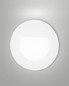 Preview: Fabas Luce LED Stufenleuchte Glint 2,2W IP65 3000K warmweiss 90Ra Weiß Metall Glas Ø8cm
