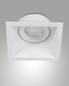 Preview: Fabas Luce Einbauleuchte Toodle quadratisch GU10 Weiß Metall 9x9cm