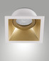 Preview: Fabas Luce Einbauleuchte Toodle quadratisch GU10 Gold Metall 9x9cm