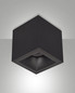 Preview: Fabas Luce Deckenleuchte Perez GU10 Schwarz Alu 9x9cm