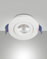 Preview: Fabas Luce LED Einbauleuchte Macas rund 4W IP40 3000K warmweiss schwenkbar Weiß Alu Ø5cm