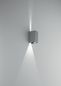 Preview: Fabas Luce LED Außen-Wandleuchte Zor 171x110mm 6W Warmweiß IP54 Silber
