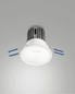 Preview: Fabas Luce LED Einbauleuchte Toodle symmetrisch rund 11W dimmbar IP40 2700K warmweiss Weiß Alu Ø8cm