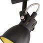 Mobile Preview: FHL Bobby LED Deckenleuchte 4-fach GU10 4W warmweiss Metallschirm schwarz innen goldfarben schwarz