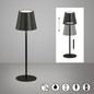 Preview: FHL Viletto LED Tischleuchte 2W dimmbar Akku warmweiss sandschwarz 850355