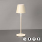 Preview: FHL Viletto LED Tischleuchte 2W dimmbar Akku warmweiss sandbeige 850402