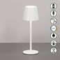 Preview: FHL Roxi LED Tischleuchte 1,5W dimmbar Akku CCT einstellbare Lichtfarbe sandweiß 850504