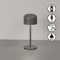 Preview: FHL Finley LED Tischleuchte 1W dimmbar Akku warmweiss sandgrau 850592