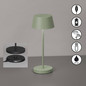 Preview: FHL Sienna Pro LED Tischleuchte 1W dimmbar Akku warmweiss salbeigrün 850653