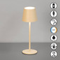 Preview: FHL Roxi LED Tischleuchte 1,5W dimmbar Akku CCT einstellbare Lichtfarbe sandfarben 850764