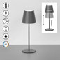 Preview: FHL Basena LED Tischleuchte 1,5W dimmbar Akku CCT einstellbare Lichtfarbe sandgrau 850803