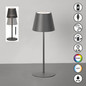 Preview: FHL Ravenna LED Tischleuchte 2W dimmbar Akku CCT einstellbare Lichtfarbe sandgrau 850807
