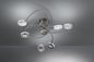 Preview: Fischer & Honsel Dent LED Deckenleuchte 6-fach 6x6W Tunable white steuerbar dimmbar nickel 20532
