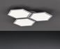 Preview: Fischer & Honsel Tiara LED Deckenleuchte 48W Tunable white steuerbar dimmbar silber + Fernbedienung 20562