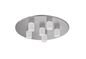Preview: Fischer & Honsel Cap LED Deckenleuchte 6-fach 6x4W warmweiss dimmbar nickel 20666