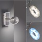Preview: Fischer & Honsel Dent LED Wandleuchte 6W Tunable white steuerbar dimmbar nickel 30214