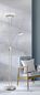 Preview: Fischer & Honsel Pool TW LED Stehleuchte 28W Lesearm Tunable white steuerbar dimmbar Glas alabasterfarben nickel 40075