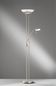 Preview: Fischer & Honsel Pool TW LED Stehleuchte 28W Lesearm Tunable white steuerbar dimmbar Glas alabasterfarben nickel 40075