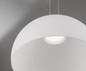 Preview: Fischer & Honsel Avignon LED Pendelleuchte Seilzug 8,5W warmweiss dimmbar Glas opal matt 60143