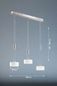 Preview: Fischer & Honsel Lavin LED Pendelleuchte 3-fach 25,7W warmweiss dimmbar Glas opal glänzend nickel 60449