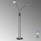 Preview: FHL Luna LED Stehlampe 150cm 2-fach 2x 6W Tunable white steuerbar dimmbar schwarz 840038