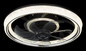 Preview: Globo LED Deckenventilator Cirilla 30W dimmbar Fernbedienung CCT warm-/tageslichtweiss Schwarz matt klar Acrylkristalle Ø48cm