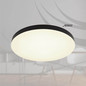 Preview: Globo LED Deckenleuchte Matthew 50W CCT warm-/neutral-/tageslichtweiss Schwarz matt Ø50cm