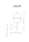Preview: Globo LED Wandleuchte Ewald 7W warmweiss Messingfarben Metall Glas 32,5x13,5cm