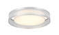 Preview: Globo LED Deckenleuchte Naxos 24W warmweiss Verchromt matt weiß Metall Garn Ø40cm