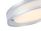 Preview: Globo LED Deckenleuchte Naxos 24W warmweiss Verchromt matt weiß Metall Garn Ø40cm