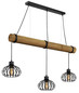Preview: Globo Pendelleuchte Caldwell 3-flammig E27 Schwarz matt Metall Metallstäbe 150x100cm