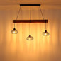 Preview: Globo Pendelleuchte Caldwell 3-flammig E27 Schwarz matt Metall Metallstäbe 150x100cm