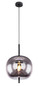 Preview: Globo Pendelleuchte Blacky E27 Schwarz Metall Glas Ø30cm