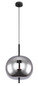 Preview: Globo Pendelleuchte Blacky E27 Schwarz Metall Glas Ø30cm