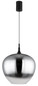 Preview: Globo Pendelleuchte Maxy E27 Schwarz matt rauchfarben Metall Glas Ø40cm