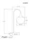 Preview: Globo Tischleuchte Maxy E27 Schwarz-chrom Metall Glas 54x27,5cm