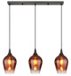 Preview: Globo Lavus E27 Hängeleuchte 3-fach 60W Schwarz-Chrom, Metall Ø18cm 155520-3HC