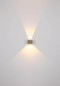 Preview: Globo LED Wandleuchte Alina 8W warmweiss Holzoptik dunkel MDF 13x10cm