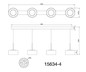 Preview: Globo LED Pendelleuchte Fogsy 32W neutralweiss Schwarz matt rauchfarben Metall Glas 150x105cm