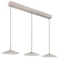 Preview: Globo LED Pendelleuchte Lampone 24W neutralweiss Sandfarben Metall 180x95cm